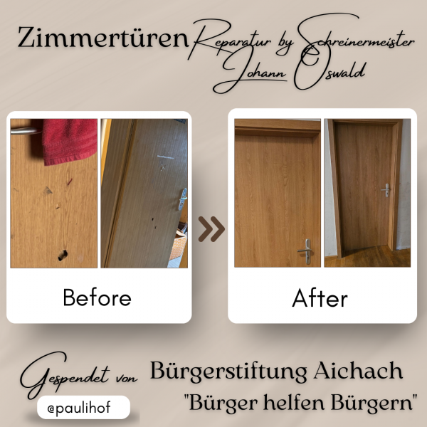 Neue Türen für die Kinderzimmer -Danke!